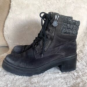 Moncler Viviane Military Suede Boots